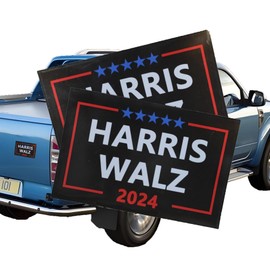 JEYODA 2 Pack Harris Walz 2024 Magnet Kamala Harris Tim Walz Waltz for President VP Car Magnet Auto Truck Fridge Magnetic Decal Bumper Magnet