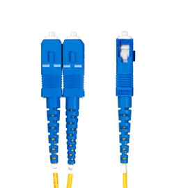 StarTech.com 5m (16.4ft) LC to SC (UPC) OS2 Single Mode Duplex Fiber Optic Cable, 9/125, 100G, LSZH Fiber Jumper Cord