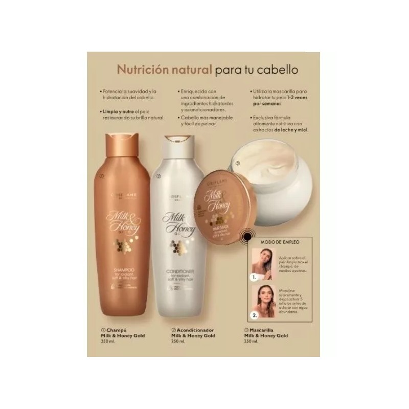 Oriflame Set Shampoo Y Acondicionador Extracto Leche Y Miel-oriflame