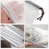 MXCOCO 20Pcs Bolsa para Zapatos, Bolsa de Viaje Esmerilado Transparente