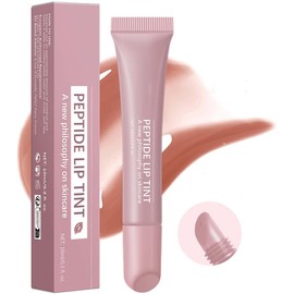 Lip Jam Brillo de Labios Hidratante Labial Voluminizador Bálsamo Labial de Larga Duración Tinte Labial Transparente Hidratante con Péptidos para Mujeres y Niñas, Labios No Pegajosos (2#)