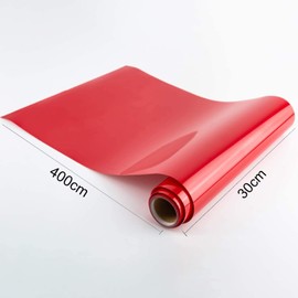 wintfarm Red Plotter Film Textile, 30.5 x 400 cm Transfer Film Plotter Vinyl Film Plotter Flex Film for Cricut, Plotter Film Vinyl, Iron-On Film for Textiles, Transfer Film for Iron-On DIY T-Shirt