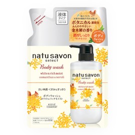 KOSE Softymo Natural Sabon Select White Body Wash, Body Soap, Rich Moist, Osmanthus Scent, 12.2 fl oz (360 ml) Refill