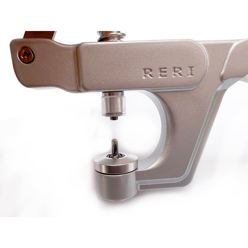 Leather Rivets Set with Pliers, 8 mm Metal Double Cap