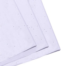 White Glitter Tissue Paper,20pcs Packing Gift Paper,50x35m Sparkly Silver Glitter Tissue Paper,White Tissue Paper for Hampers