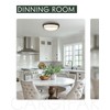 Cargifak 16 inch Flush Mount Ceiling Light, 3-Light Close to