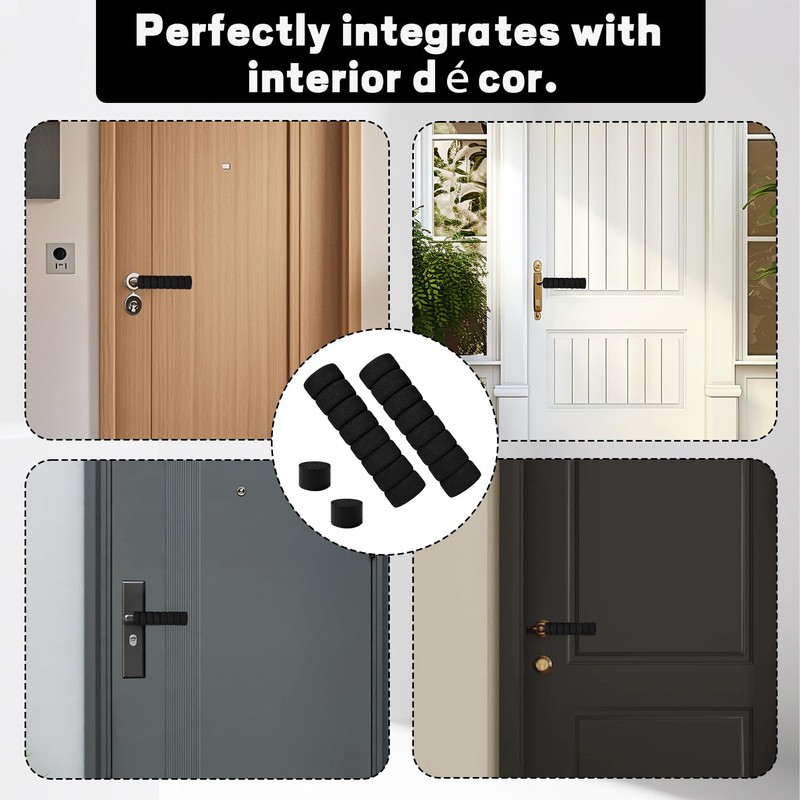 DIPZO Foam Door Handle Protectors, 2PCS Soft Anti-Collision Knob Covers,
