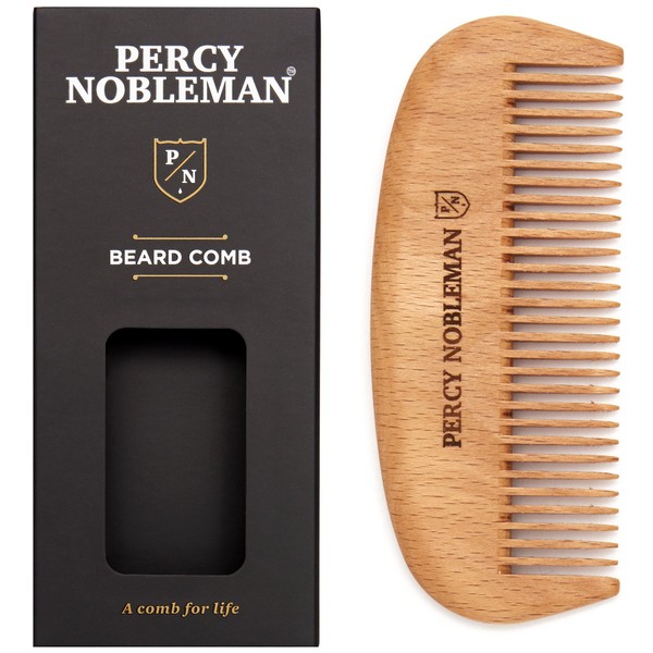 Wooden Beard Comb by Percy Nobleman