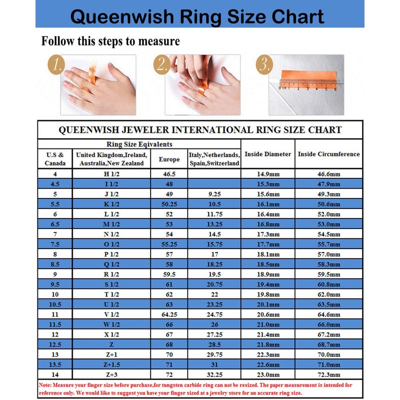 QUEENWISH 8mm Red&Black Tungsten Carbide Ring Mens Two Tone Wedding
