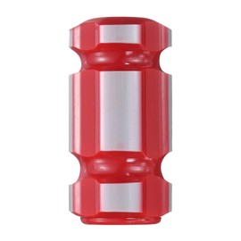 sourcing map Pre-Drilled Blank Screwdriver Tool Handles 10.3mm Hole 55mm Length PVC Plastic Replacement Grips, Red Grey