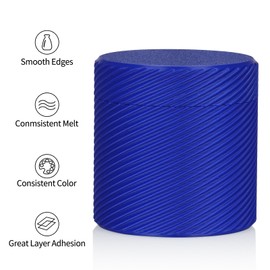 Inland PLA Basics Filament 1.75mm, Blue Basic PLA 3D Printer Filament, Dimensional Accuracy +/- 0.02 mm, 1kg Spool (2.2 lbs) – FDM 3D Printing