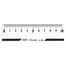 Kyoei Plastic BU70622 Grande Straight Ruler, 3.9 inches (10 cm) Scale