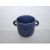 Unbranded Ceramic Planter Pot Blue Glazed With Handles