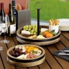 Mikasa, 2-Tier Lazy Susan w Burnished Iron Band Accent +