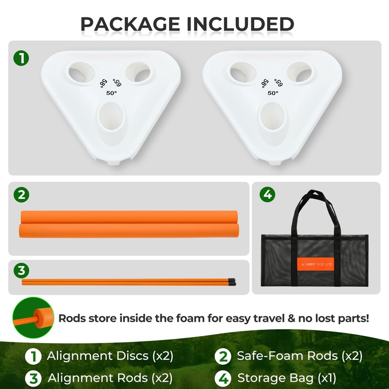 Golf Swing Training Aid - Alignment Discs & Rods |