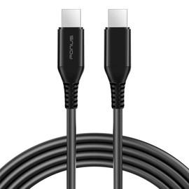 10ft Long USB-C Cable PD Fast Charger Cord Power Compatible with Lenovo Tab P11 Pro (2020,2022)/P11 Plus (2021)/Yoga Tab 11 (2021), Wire (Type-C to Type-C) Sync Black
