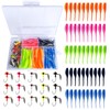 UperUper 65Pcs Crappie Jigs Lure kit, 2 inch Crappie Bait
