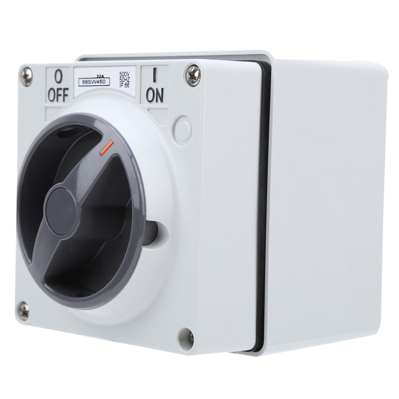 Outdoor Waterproof Switch Socket Isolation Dustproof Rotary OnOff Buttons Indicators