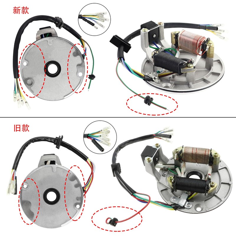 FLYPIG 2 Coil Ignition Magneto Stator for 50cc 70cc 90cc