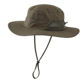 Connectyle Men's Outdoor UPF 50+ Safari Hat, Adventure Hat, Wide Brim, UV Protection, Sun Hat, Fishing, armygre, Free size