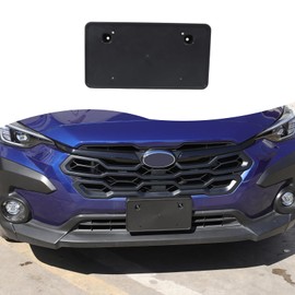 Daeiclru Front License Plate Frame Bracket Compatible with Subaru Crosstrek 2024 2025, Front Bumper License Plate Tag Holder Mount License Plate Hanging Bracket Replacement Accessories