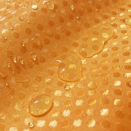 BBiggood Gold Ombre Shower Curtain for Bathroom Decor, Yellow Gradual Waffle Weave Texturred Fabric Shower Curtain Set with Hooks, Hotel Quality Waterproof Bathroom Curtains Shower, 72 x 72