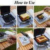 Sandwich Maker, Double Sided Camping Foldable Maker Nonstick Coating Hot