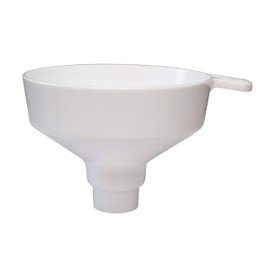 SOMA Plastic Funnel with Integrated 190 µm Strainer Filter - Ideal for Precise Liquid Filtration in Kitchen, Laboratory and Hobby Brewing