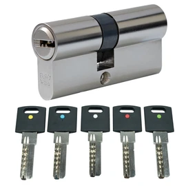 FELGNER Xcolor Double Cylinder | Lock Cylinder Profile Cylinder Security Lock Door House for Apartment Door - Includes 5 Keys with Colour Dot | 40/45 mm (45/40 mm)