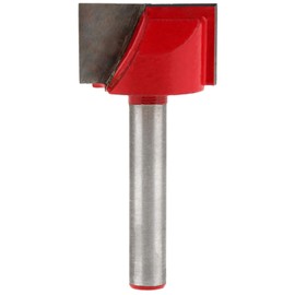Miskall Surface Planing Bottom Cleaning Router Bit, Woodworking Edge Cutter, CNC Carving Machine Cutting Tool, 22mm, 6mm Shank, 2 Flutes, Tungsten Carbide Steel