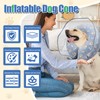 Inflatable Dog Cone Collar, Adjustable Size Soft PVC 2-in-1 Dog