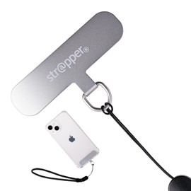Strapper (Silver) Smartphone Strap, Fall Prevention, Mobile Strap, Wrist Strap