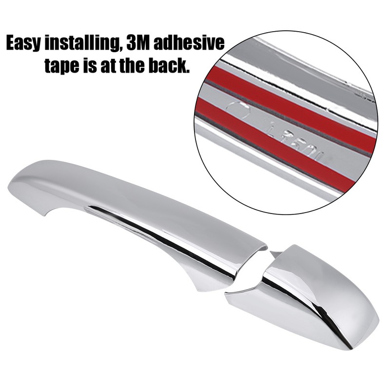 8Pcs Chrome 4 Door Handle Covers SMARt W out for