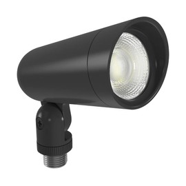 RAB Lighting LF34 Adjustable Outdoor LED Floodlight - 8W/33W, 2700K-5000K Color Temp - 120V IP65-Rated - 100,000-Hour Lifespan - Rotating Hood & Locking Knuckle for Glare-Fre Lighting (Bronze)