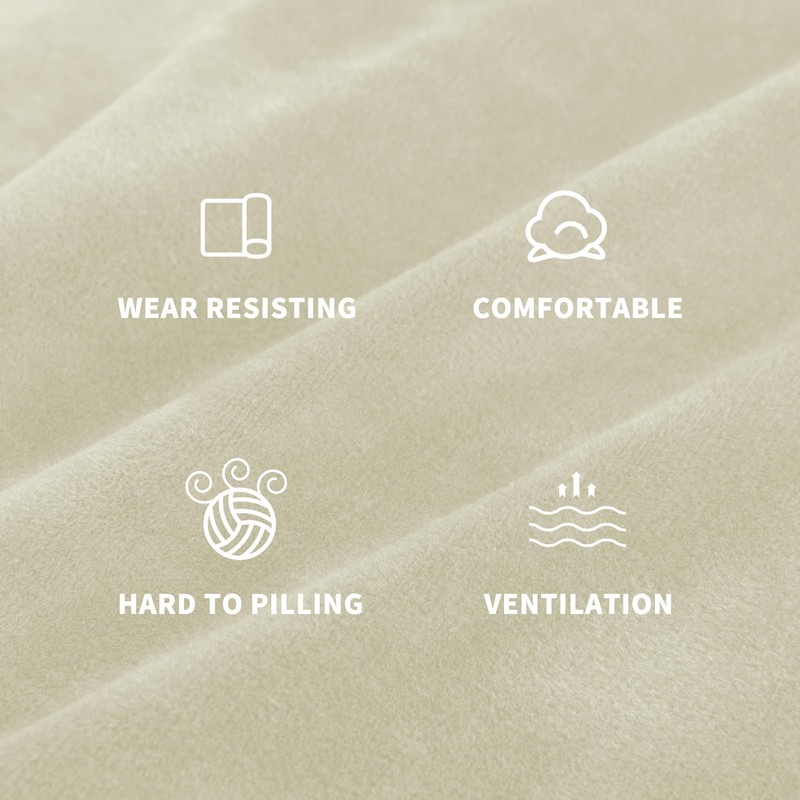 MAXIJIN Velvet Ottoman Cover Rectangular Stretch Square Ottoman Covers Slipcover