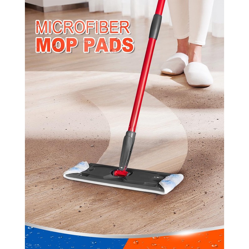 Mop Pads Compatible with Vileda H2prO Flat Mop Replacement Pads,