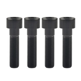 Wanyifa Titanium Cap Allen Socket Head Bolts M10 20 25 30 35 40 45 50 55 60mm Screw Pack of 4 (M10x40mm Pitch 1.25mm, Black)