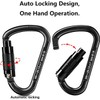 Climbing Carabiner Carabiner Hook, UIAA Certified Carabiner Heavy Duty, 25