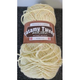 KRAEMER YARNS/WORSTED (TATAMY) COTTON BLEND YARN - RUBBER DUCKY 3.5 oz 180y