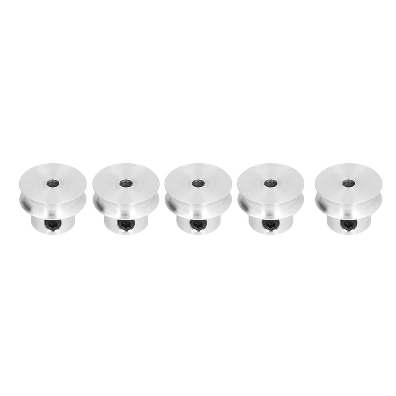 5 Pack Screw Fixed Round Pulley Durable VShaped Pulley with