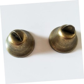 LALAFINA 10pcs Bronze Bell Accessories DIY Hand Bell for Craft Projects for Parties Schools and Holiday Decorations