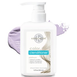 Keracolor Clenditioner PLATIUM Hair Dye - Semi Permanent Hair Color Depositing Conditioner, Cruelty-free, 12 Fl. Oz.