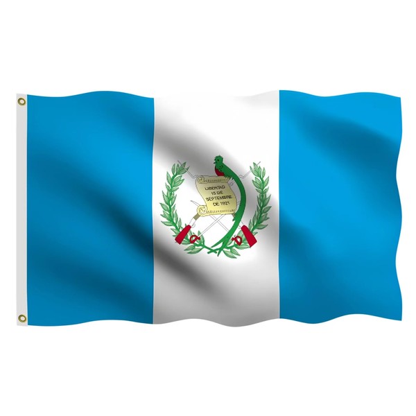 Guatemala Flag 3x5 FT, Outdoor Polyester Flags, Double Stitched Guatemalan