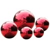 SUCREVING Stainless Steel Red Gazing Mirror Ball,12inch