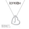 IEFRICH Valentines Day Gifts - S925 Sterling Silver Heart Necklace