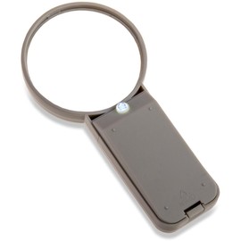 Carson Illuminated LED Lighted 4x Hand Held 3.0'' Aspheric Magnifier (SV-40)