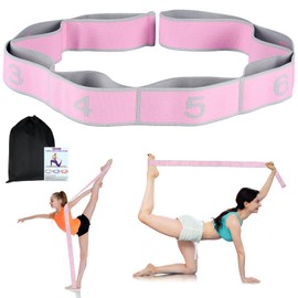 Triitech Gymnastics Stretch Band Kids, Stretching Strap with Loops Resistance Bands for Trainer in Gymnastics Training,Yoga,Latin