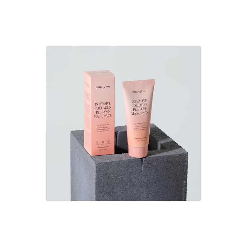 SUN GLOW Mascarilla Intensiva De Colágeno Despegable. Colágeno Hidrolizado De