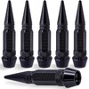 MEAJOO 6PCS Spiked Style Tire Valve Stem Caps, Universal Aluminium