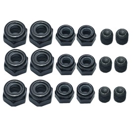 ZDingTech RC Boat Propeller Fixed Lock nut Screws UDI005-13 UDI005-12-27 for UDI Arrow RC Boat Parts,M3 M4 Lock nut Parts for UDIRC 5 005 UDI005 UDI022 RC Boat.Total 18pcs.